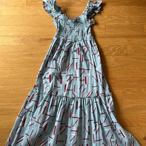 Tuckernuck Rory Flutter Sleeve Dress, Size Medium